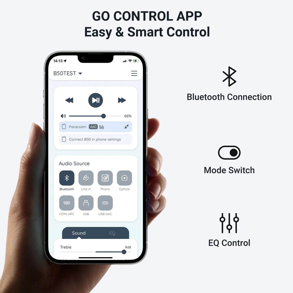 B50 Bluetooth Stereo Amplifier With Audio Transmitter - Image 7