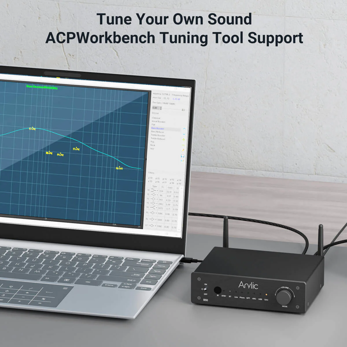 B50 Bluetooth Stereo Amplifier With Audio Transmitter - Image 8