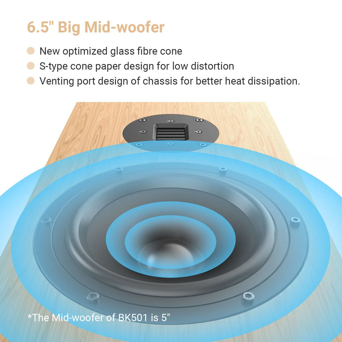 BK501/651 2 Way Bookshelf Speakers - Image 6