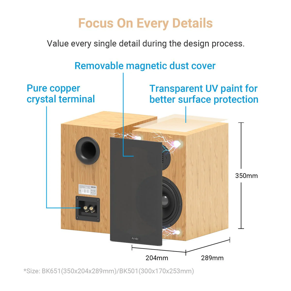 BK501/651 2 Way Bookshelf Speakers - Image 8